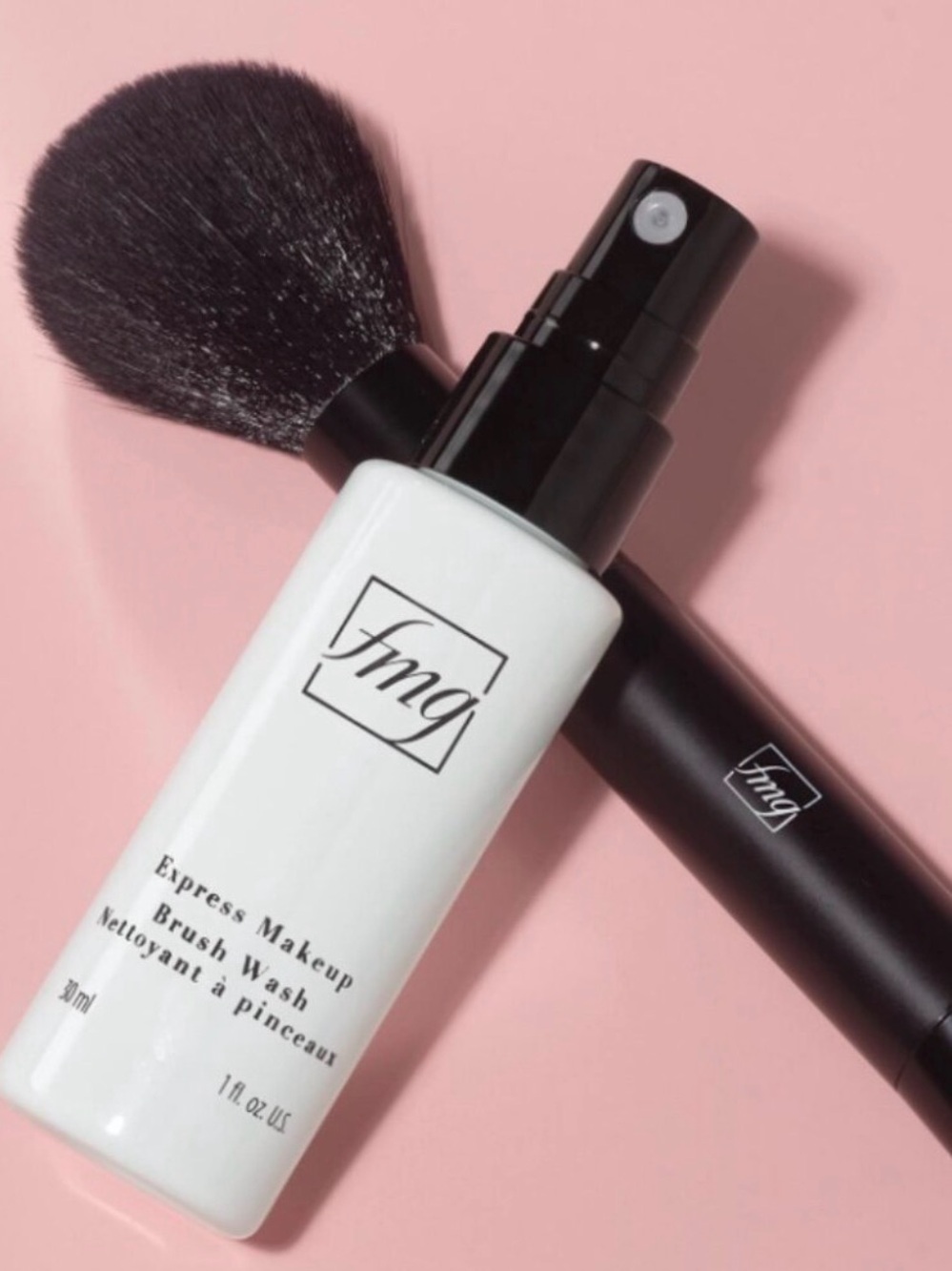 Avon Express Makeup Brush Wash Spray — White & Black Bottle